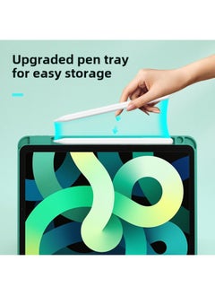 Generic For 2022ipad10 Generation Bluetooth Keyboard Protective Cover 10.2 Touch Pad 8 With Pen Slot Air4 Tablet 10.9-Color:Sky Cloud Blue +  + Bluetooth Mouse (Same Color Keyboard Mouse)-Applicable Model:2021iPad 7/8/9 Generation 2019iPad(10.2 Inches)  - Image 4