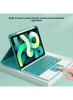 Generic For 2022ipad10 Generation Bluetooth Keyboard Protective Cover 10.2 Touch Pad 8 With Pen Slot Air4 Tablet 10.9-Color:Sky Cloud Blue +  + Bluetooth Mouse (Same Color Keyboard Mouse)-Applicable Model:2021iPad 7/8/9 Generation 2019iPad(10.2 Inches)  - Image 3