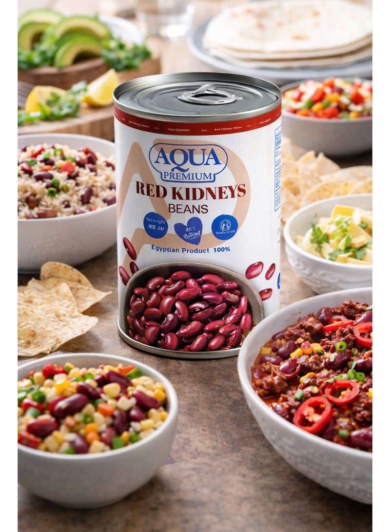 AQUA PREMIUM Red Kidney beans  easy open 400grams Pack of 4 - Image 4