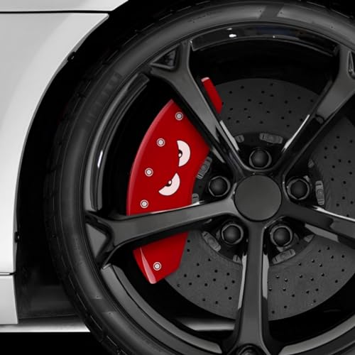 JULOPO 6PCS Car Brake Caliper Stickers Decals Eye Vinyl Stickers Suitable for Bumpers Rearview Mirrors Door Handles and More - Image 1