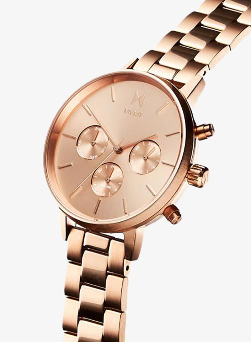 MVMT Women's Multifunction Watch, Rose Gold Dial, Stainless Steel Strap - Image 4