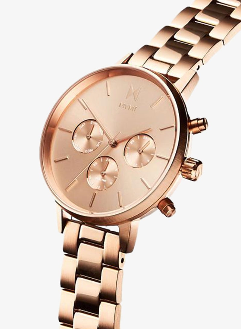 MVMT Women's Multifunction Watch, Rose Gold Dial, Stainless Steel Strap - Image 3