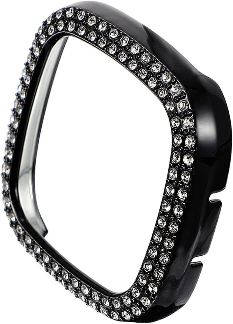 Hemobllo Smartwatch TPU Protective Case Bling Diamond PC Hollow Frame Cover Anti-Scratch Bumper for Wearable Devices - Image 1