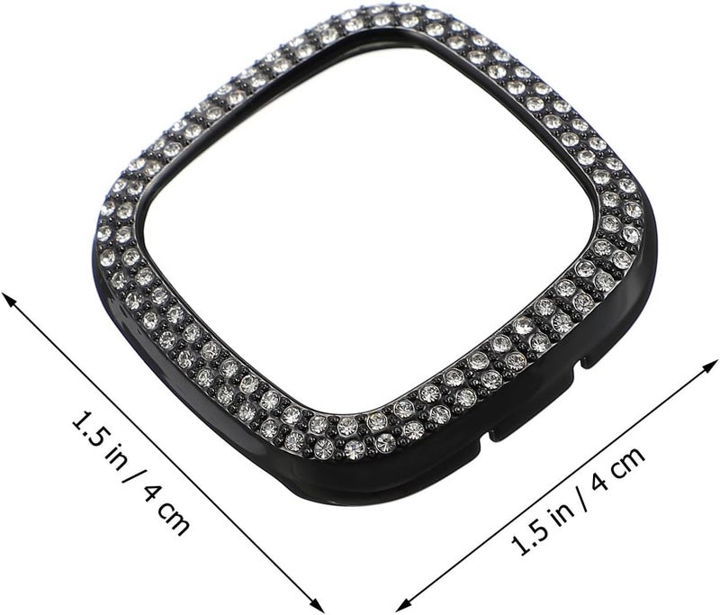 Hemobllo Smartwatch TPU Protective Case Bling Diamond PC Hollow Frame Cover Anti-Scratch Bumper for Wearable Devices - Image 2