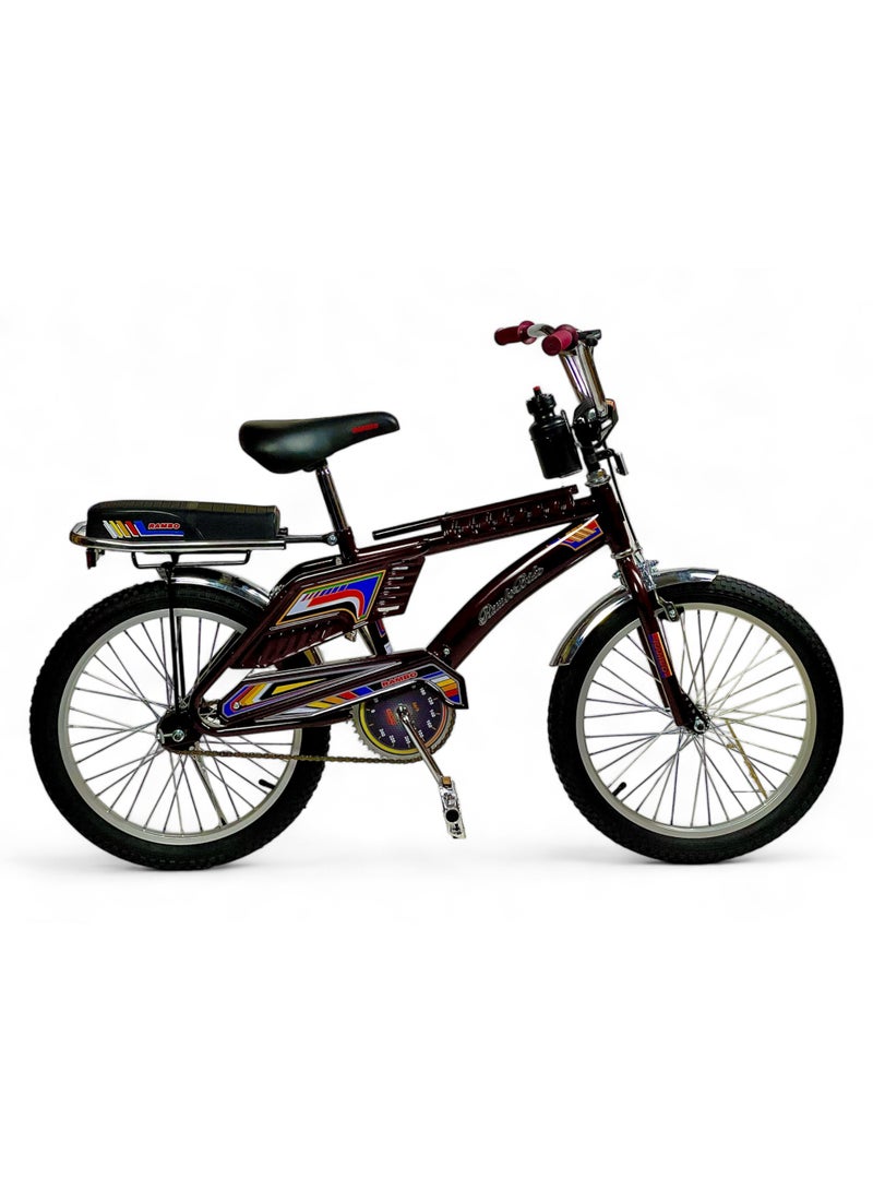 Rambo New Rambo Freestyle Kids Bike with 2 Seats, 20-Inch Size Rambo Bicycle indonesian Design with Adjustable Seat, Children Bicycle with Air Filled Wheels, Hand and Rear Brakes, For Ages 8+
