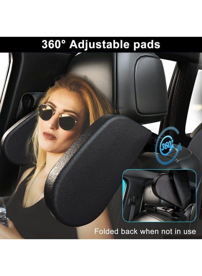 Heapany Car Headrest Pillow, Roadpal Adjustable Sleeping Headrest for Car Seat, Head Neck Support Rest Pillows for Kids Adults Travel-Black - Image 3