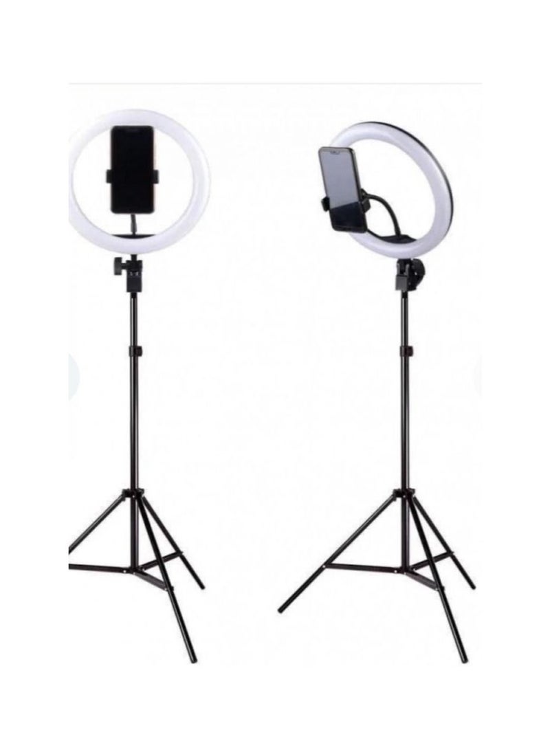 SPON Ring light with stand Features: Three-color tone adjustment. You can adjust the phone holder easily. Colorful broadcast. direct. Size 12 - Image 2