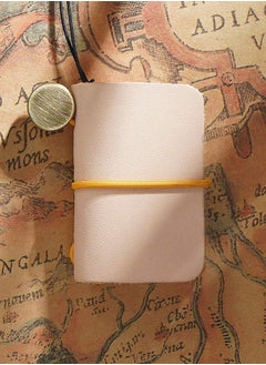 Y&D Mini Notepad Retro Leather Notebook Creative Portable Ledger with Strap Small and Suitable for School Offices  - Image 3