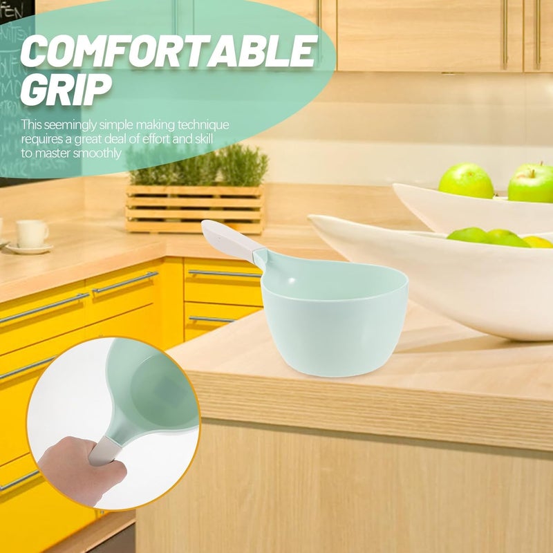 Reusable Plastic Water Ladle 3pcs Thick Multi-use Watering Spoon for Kitchen Bathing and Garden Use Random Color - Image 4