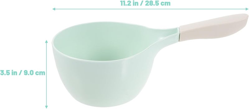 Reusable Plastic Water Ladle 3pcs Thick Multi-use Watering Spoon for Kitchen Bathing and Garden Use Random Color - Image 2