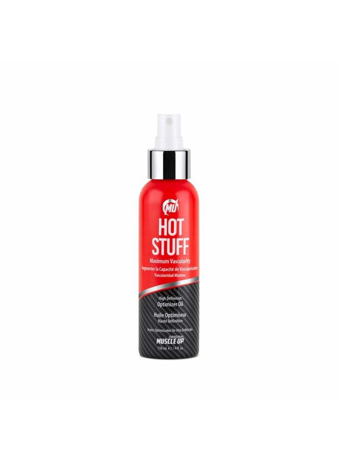 PRO TAN Hot Stuff Maximum Vascularity High Definition Optimizer Posing Oil (4 fl. oz by Original Muscle Up - Image 1