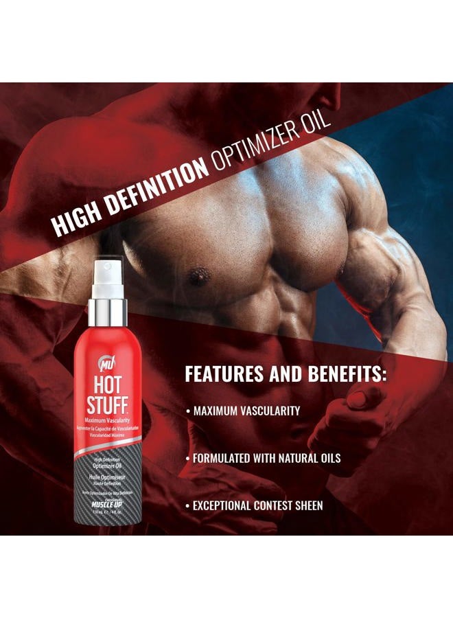 PRO TAN Hot Stuff Maximum Vascularity High Definition Optimizer Posing Oil (4 fl. oz by Original Muscle Up - Image 3