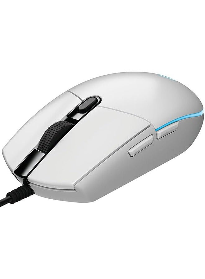 G102 Light Sync Gaming Mechanical Wired Mouse White - Image 1