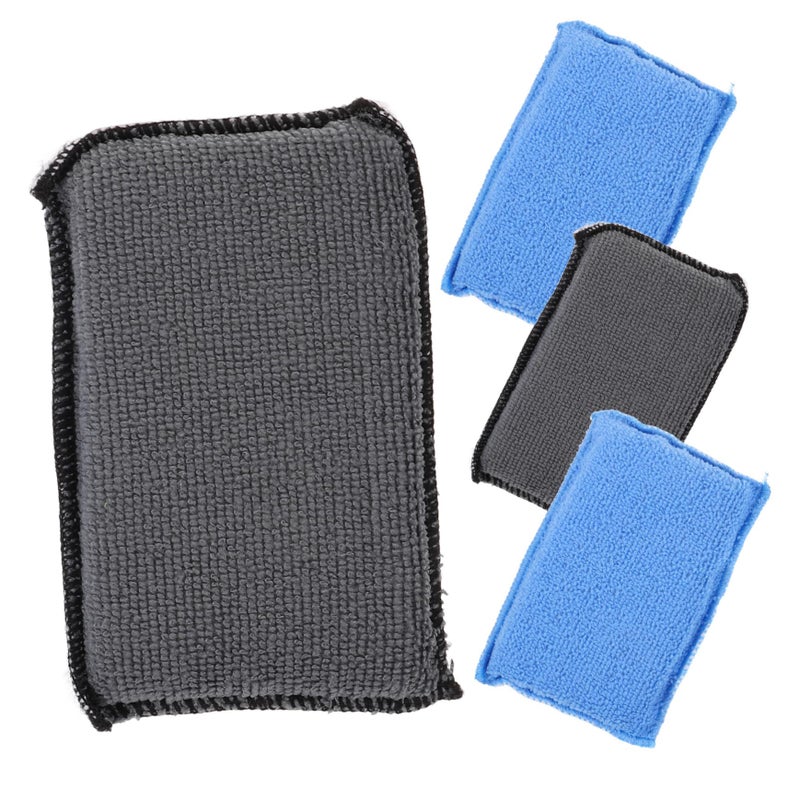 Dual Sided Car Cleaning Sponge Blocks 4 Pack Soft Absorbent for Vehicle Interior Exterior - Image 2