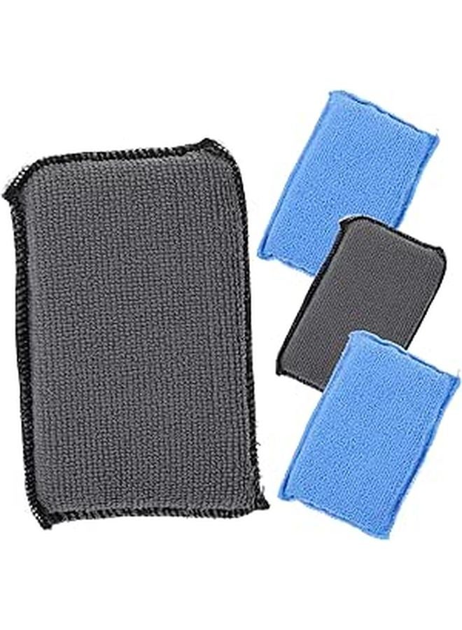 Dual Sided Car Cleaning Sponge Blocks 4 Pack Soft Absorbent for Vehicle Interior Exterior - Image 1