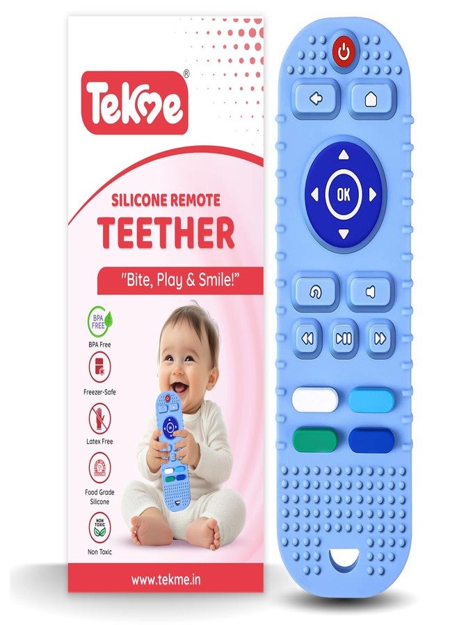 tekme Remote Teether For Baby, For 3+ Months Baby, Helps Biting Skills Development, Teething Toys For Babies And Toddlers (Blue) - Image 2