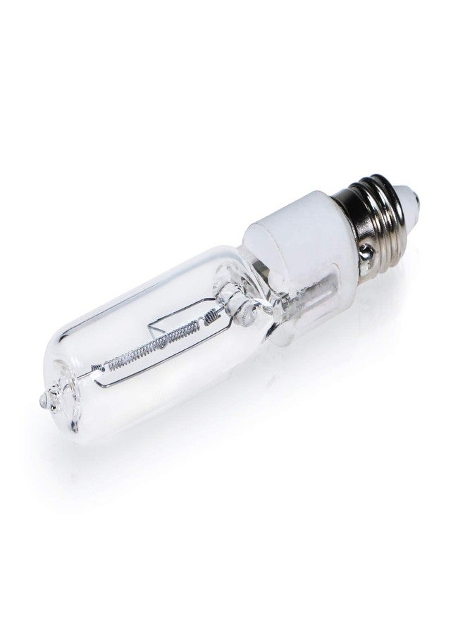 Comyan JDE11 4 Pack 120V 75W Dimmable T4 Mini Candelabra Base Warm White Halogen Lamp for Chandelier Ceiling Fan Table Lamp Cabinet Lighting - Image 2