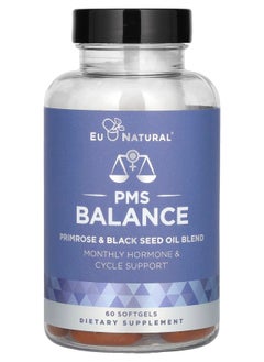 Eu Natural PMS Balance Primrose & Black Seed Oil Blend 60 Softgels 