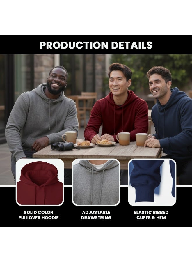 PRINTSHOP4ME Hoodie For Men-Pullover Classic Hoodie For Mens-Soft&Comfortable Hoodie For Daily Wear,No Zipper,Warm&Stylish Sweatshirt For Fall&Winter - Image 5