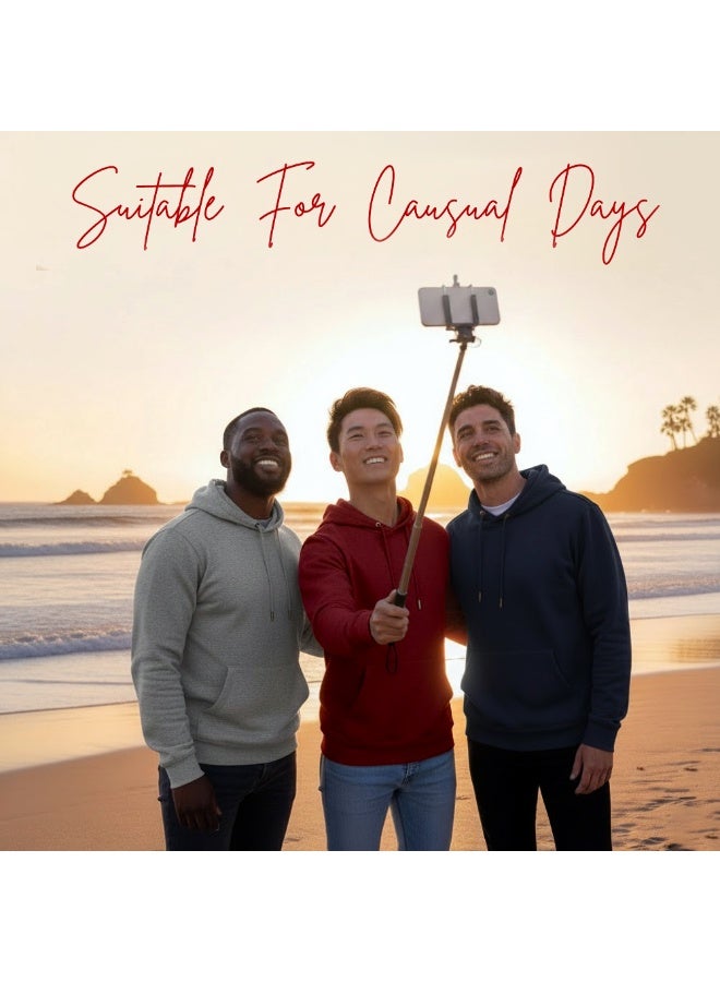 PRINTSHOP4ME Hoodie For Men-Pullover Classic Hoodie For Mens-Soft&Comfortable Hoodie For Daily Wear,No Zipper,Warm&Stylish Sweatshirt For Fall&Winter - Image 4