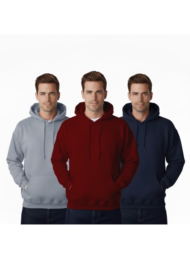 PRINTSHOP4ME Hoodie For Men-Pullover Classic Hoodie For Mens-Soft&Comfortable Hoodie For Daily Wear,No Zipper,Warm&Stylish Sweatshirt For Fall&Winter - Image 1