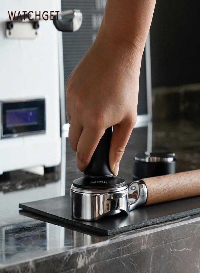 watchget 58mm Espresso Coffee Tamper 30lbs Double Spring Loaded Tamper Barista Calibrated Coffee Tamper Fits 58mm Portafilter Espresso Machine Anodized Aluminum Handle and Stainless Steel Flat Base - Image 5