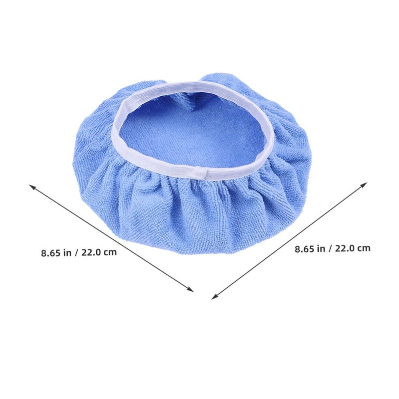 8pcs Microfiber Wax Applicator Pads Plush Buffing Bonnet 9-10 Inch For Auto Detailing - Image 3