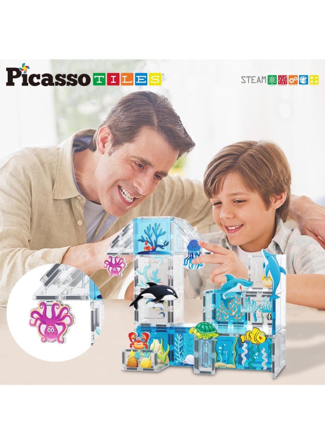 PicassoTiles Picasso Magnetic Block Marine Animals 8-pieces - Image 4
