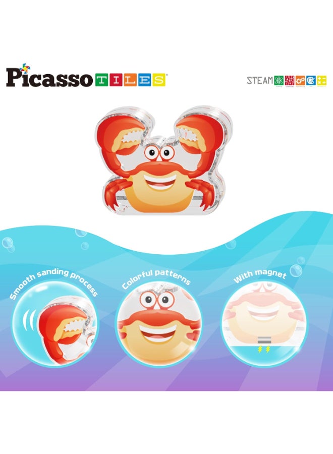 PicassoTiles Picasso Magnetic Block Marine Animals 8-pieces - Image 5