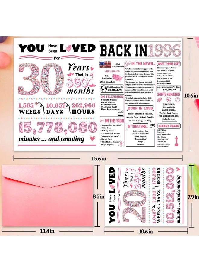 ATTLVV 30th Birthday Card,30th Birthday Decorations for Her,Happy 30th Birthday Gifts for Women,Funny 30 Years Old Bday Gift for Sister Friends - Image 2