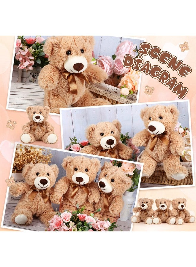 Skylety 10 Pcs Bears Bulk 10-14 Inches Stuffed Animal Plush Toys Birthday Party Favors(Light Brown) - Image 4