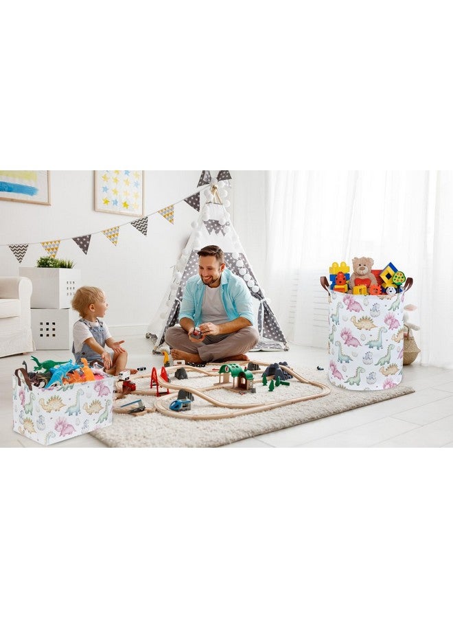 Essme Kids Dinosaur Laundry Basket,Dinosaur Laundry Hamper for Boys Room Decor,Baby hamper,Nursery Hamper,Cute Basket.(Cute Dinosaur ) - Image 3