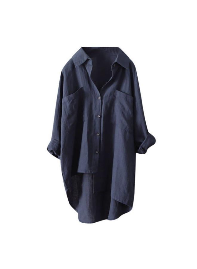 VUELO New Casual Style Solid Color Shirt Spring And Autumn New Women's Cardigan Double Pocket Long Sleeve Elegant Top Women's Shirt