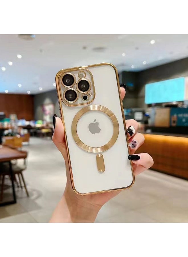 NIBEMINENT Protection Case With Magsafe For iPhone 16 Plus, Champagne Gold
