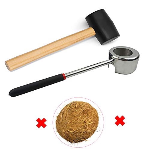 MGGi Stainless Steel Coconut Opener Set of 3, Tool Kit for Opening Fresh Coconuts - Image 3