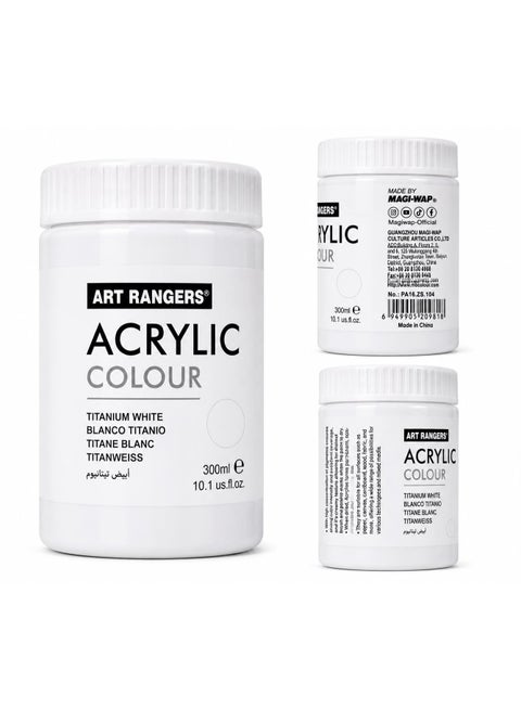 ART RANGERS Acrylic Colour White 300ml Bottle
