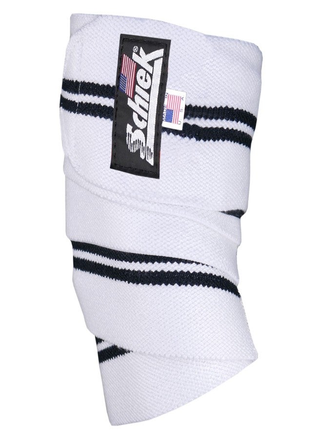 Schiek Sports Model 1178 Heavy Duty 78" Knee Wraps - White/Black - Image 1