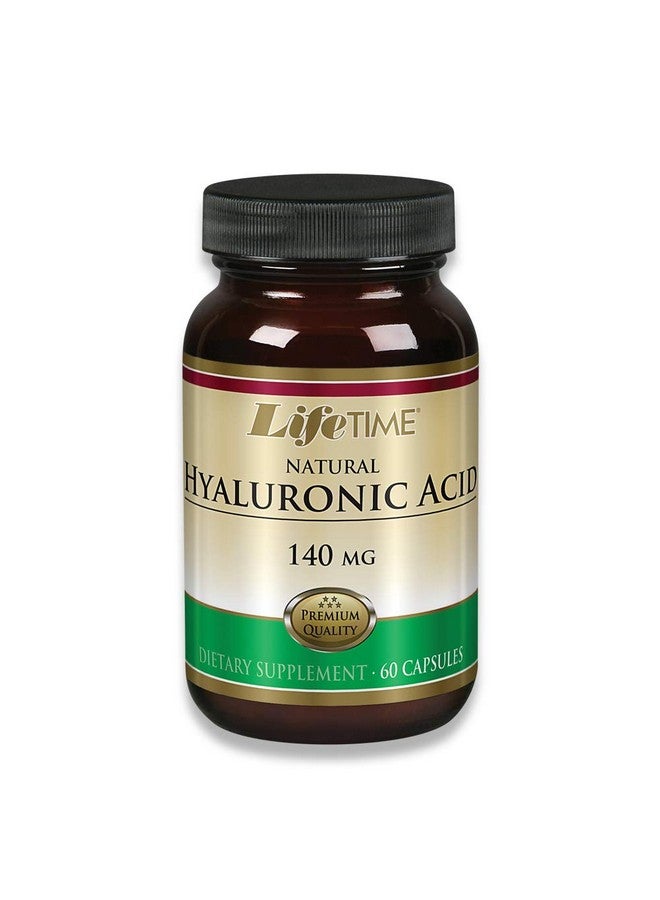 Lifetime LIFETIME Natural Hyaluronic Acid | Supports Healthy Skin & Joints | Skin Hydration, Joint Lubrication| Made in Our own Facility | 140mg | 60 Capsules  - Image 1