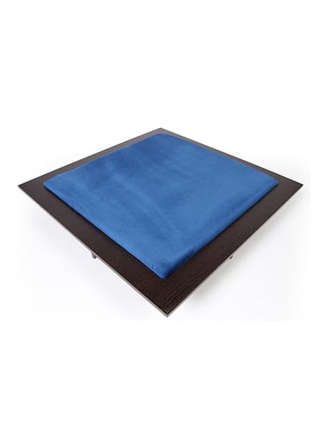 AL BADER Mini Floor Wooden Ploot Play Cards Game Table, Economical Wood Baloot Table Small Size 70 * 70 CM, Plot Playing Cards Table, Floor Blot Table (Blue)  - Image 2