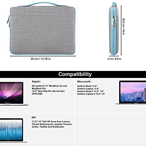 Hseok Laptop Sleeve 1314 Inch Case Briefcase Compatible with MacBook Neo Pro 14 M5M4M3M2M1 All Models 133 Mac AirPro XPS 13 14 Most Popular 1314 NotebooksL01G04 - Image 3