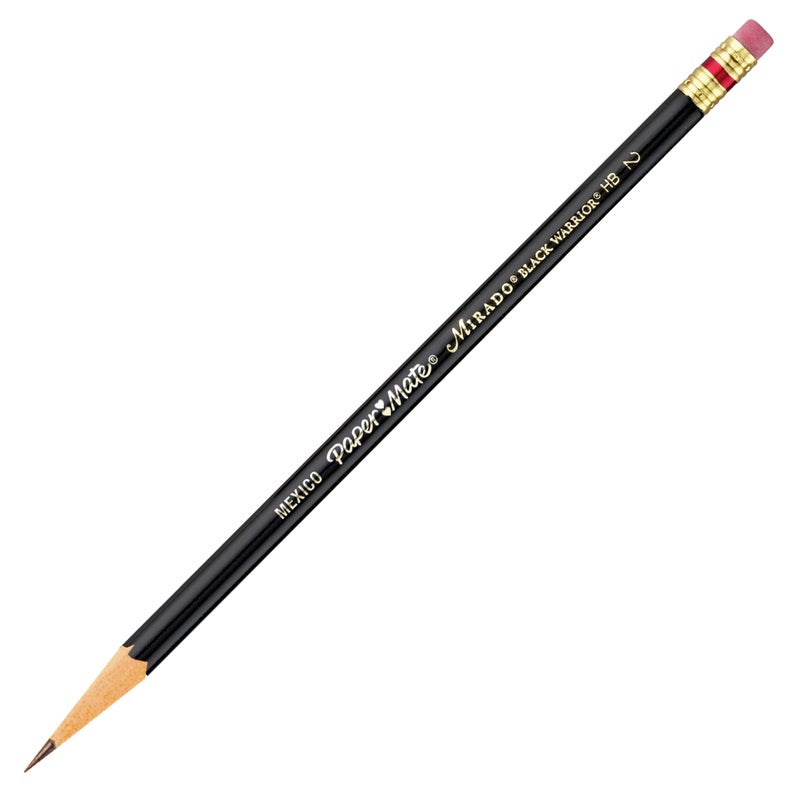 Paper Mate Mirado Black Warrior Pencils, Black, HB #2, 12 Count - Image 2
