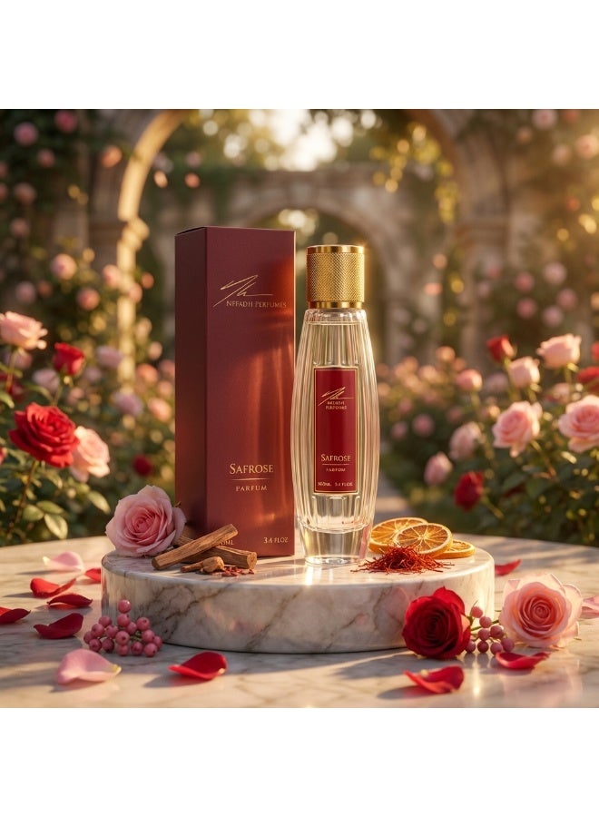 نفاذ للعطور سافروز 100 مل – عطر زهري حار فاخر طويل الثبات للجنسين – صناعة فرنسية - Image 2