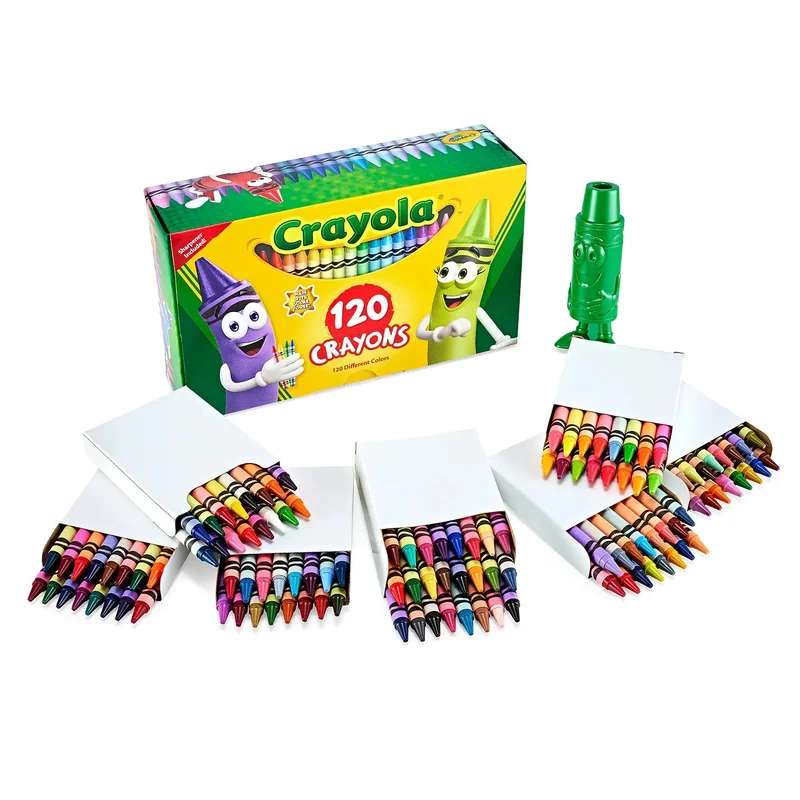 كرايولا Crayola Standard Crayons, Assorted Colors, Box Of 120 Crayons