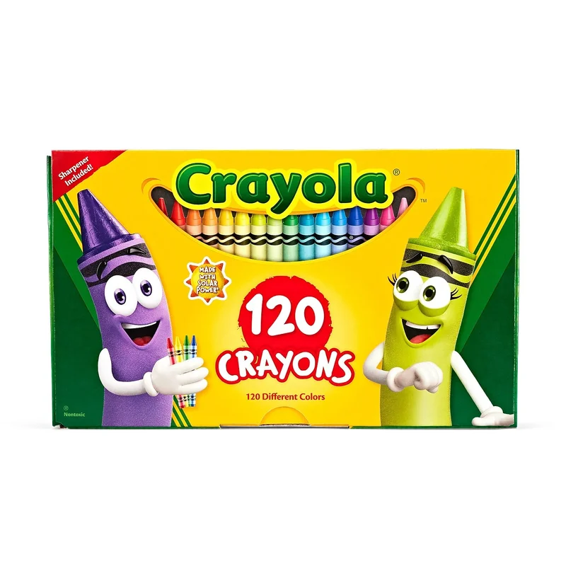 كرايولا Crayola Standard Crayons, Assorted Colors, Box Of 120 Crayons