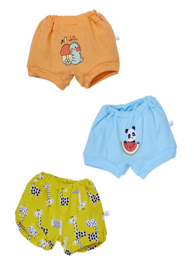 SNUGKINS 100% Cotton Panty/Bloomers for Boys & Girls | Bloomin' Buddies (4 Years - 5 Years, Pack of 3) - Image 1