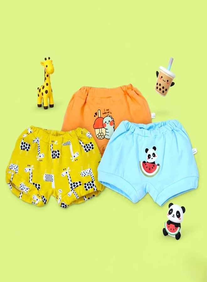 SNUGKINS 100% Cotton Panty/Bloomers for Boys & Girls | Bloomin' Buddies (4 Years - 5 Years, Pack of 3) - Image 3