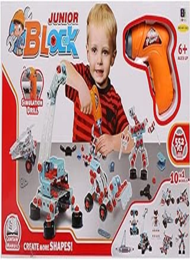 Play At Home Play at Home Junior Block Shapes Maker 10 in 1 Module for Boys, Multi Color