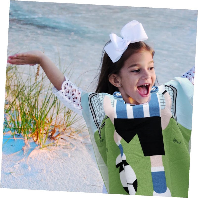 GALPADA Towel Cloak and Hooded Beach Towel Cape, Soft Absorbent Bath Wrap Poncho, Suitable for Swimming Pool and Water Park Use - Image 5