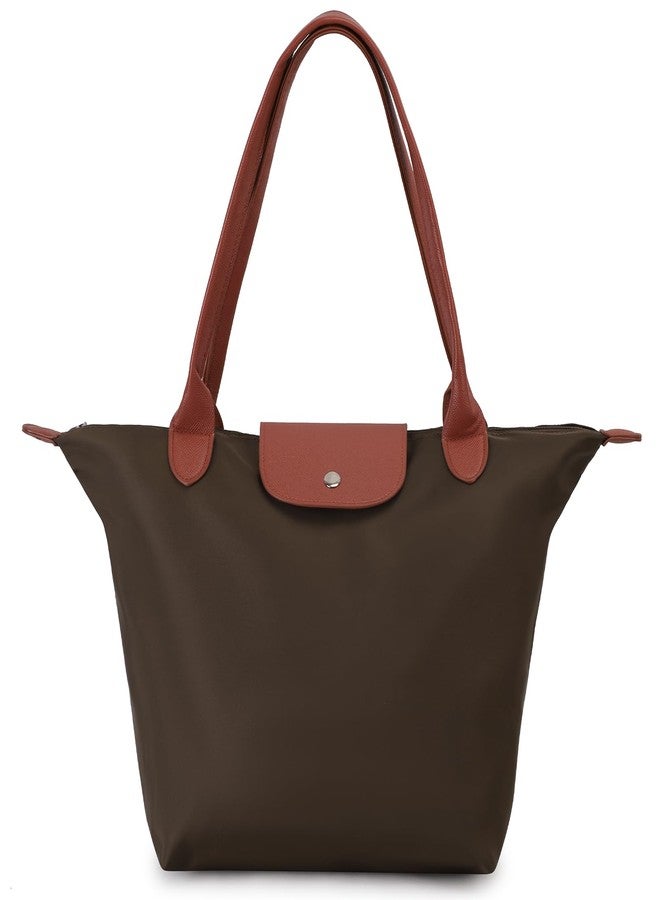 TINYAT Tote Bag for Women Large Top-Handle Purse with Zipper Foldable Weekend Hobo handbags Ladies Shoulder Bag Beach Travel - Image 1