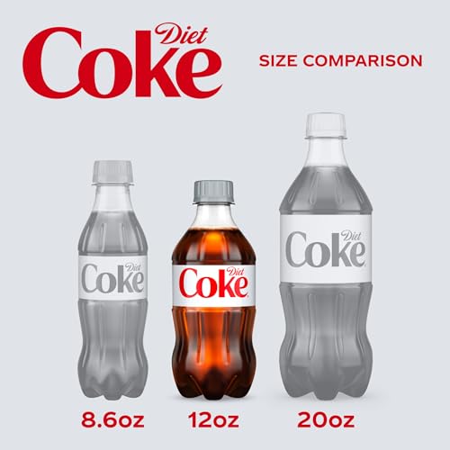 Diet Coke Diet Soda, 12 fl oz Bottles, 8 Pack - Cola Soft Drink - Image 4